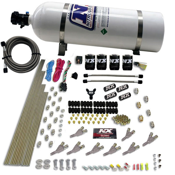 Nitrous Express STD NOZZLE SYSTEM WITH 12LB COMPOSITE BOTTLE NX-80018-15