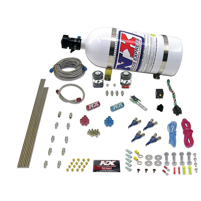 Nitrous Express 4-CYL ALCOHOL (125-175-225-275HP) WITH 15LB BOTTLE NX-80045-15