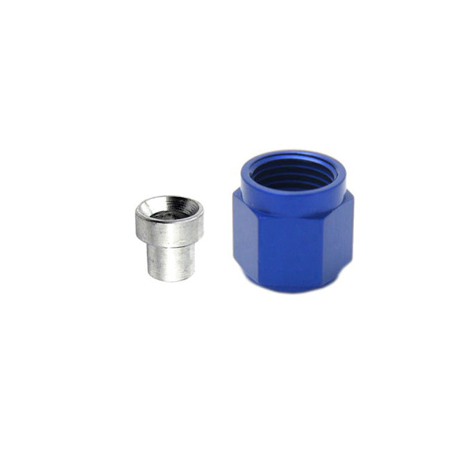 Nitrous Express 3AN B-NUT & SLEEVE (BLUE) EA. NX-80090