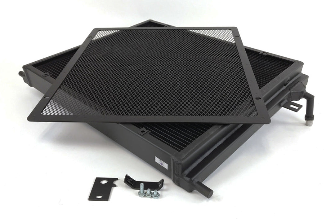 CSF Cooling Racing BMW F8X M3/M4 Front Mount Heat Exchanger W/ Rock Guard - Black 8075V