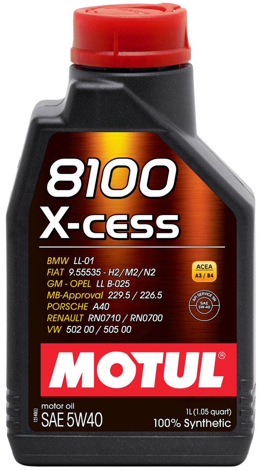 Motul 8100 X-CESS 5W40 - 1L - Synthetic Engine Oil 102784