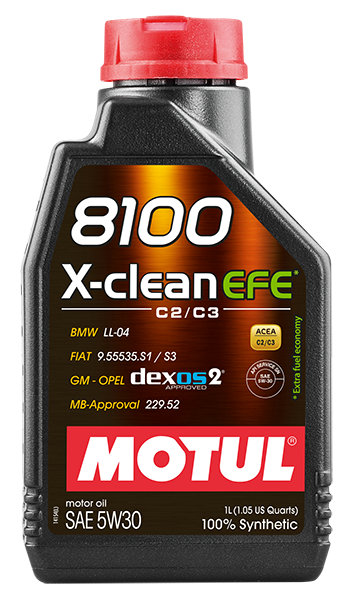 Motul 8100 X-CLEAN EFE 5W30 - 1L - Synthetic Engine Oil 107210