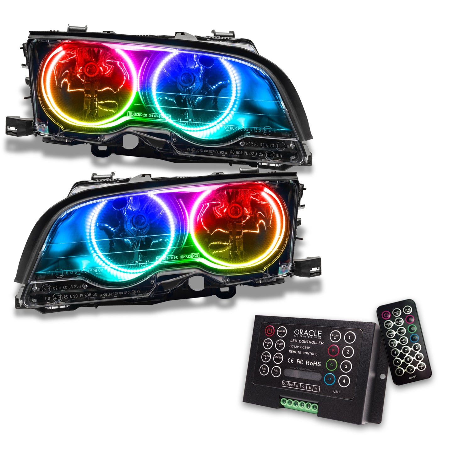 Oracle Lighting 8113-333 - 1999-2001 BMW 3 Series Coupe ColorSHIFT HL - (Halogen)