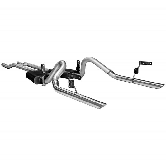 Flowmaster 817273 Header-back System 409S - Dual Rear Exit - American Thunder - Moderate Sound