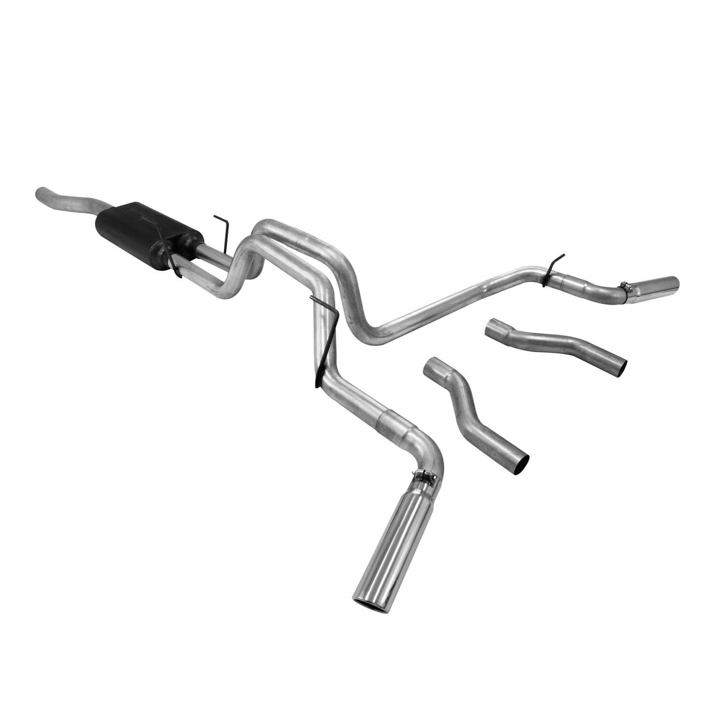 Flowmaster 817507 Cat-back System 409S - Dual Rear/Side Exit - American Thunder - Moderate Sound