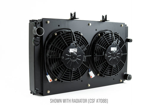 CSF Cooling Racing Porsche 944 All-Aluminum Fan Shroud W/ Dual 9-inch SPAL Fan 8180