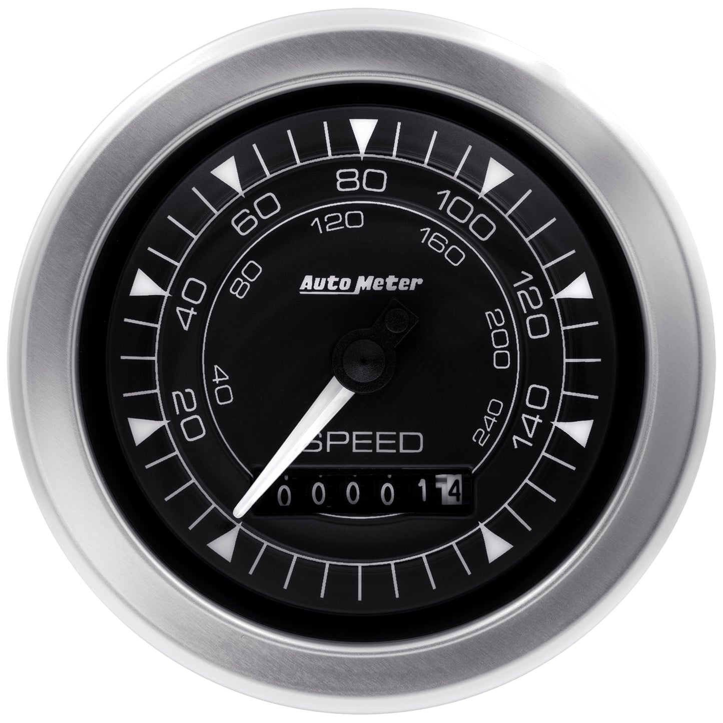 AutoMeter 3-3/8 in. SPEEDOMETER 160MPH ELEC. PROGRAMMABLE CHRONO 8188