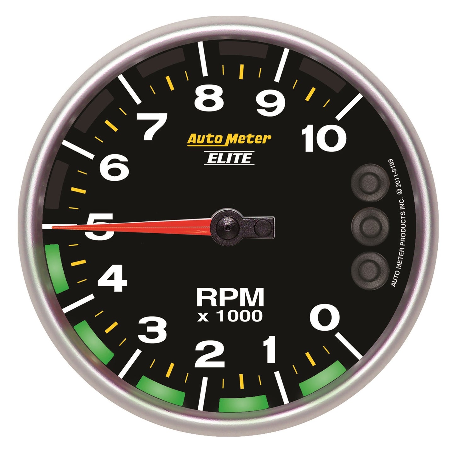 AutoMeter 5 in. PEDESTAL TACHOMETER 0-10000 RPM NASCAR 8199-05702