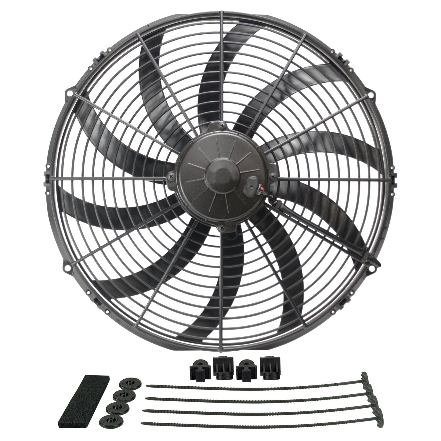 Derale 16" High Output Curved Blade Electric Puller Fan 16116