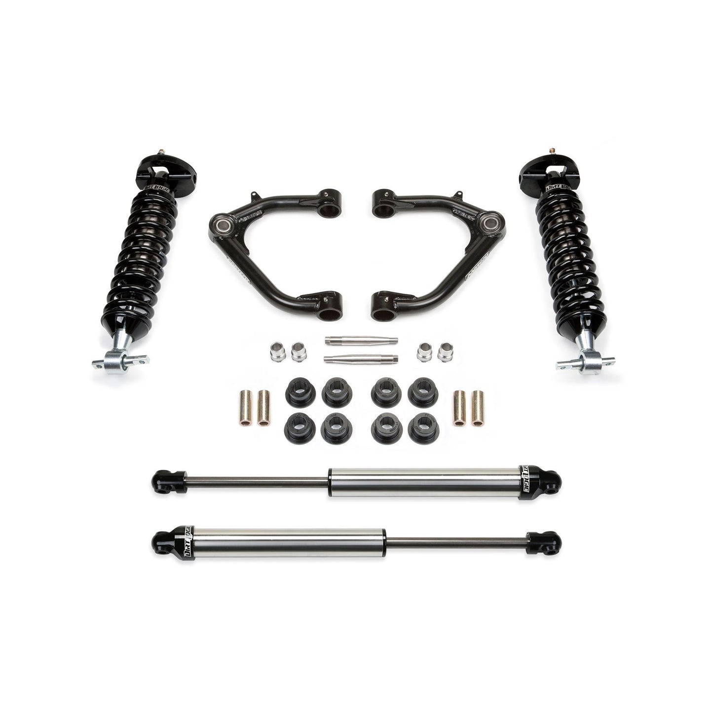 Fabtech 2" UCA KIT W/ DL 2.5 & 2.25 14-18 GM C/K1500 P/U W/ OE ALM OR STMP STL UCA K1069DL