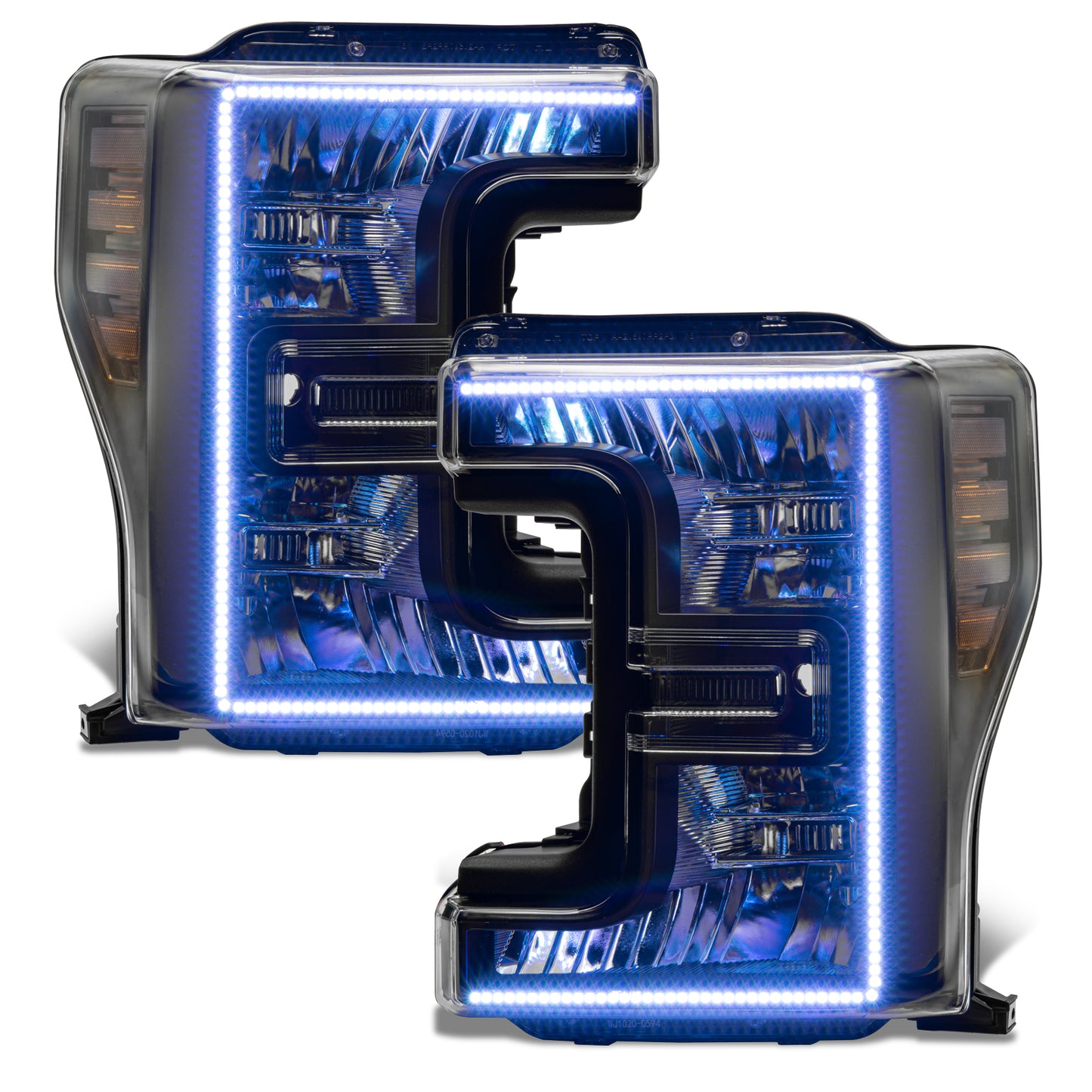 Oracle Lighting 8203-332 - 2017-2019 Ford F-250/350 Superduty ORACLE Dynamic ColorSHIFT Pre-Assembled Headlights - Halogen - Black Bezel