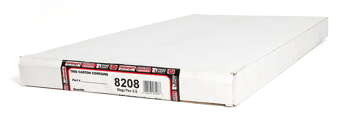 Trans-Dapt Performance Stainless Steel Heater Hose Kit- Polished Aluminum Ends 8208