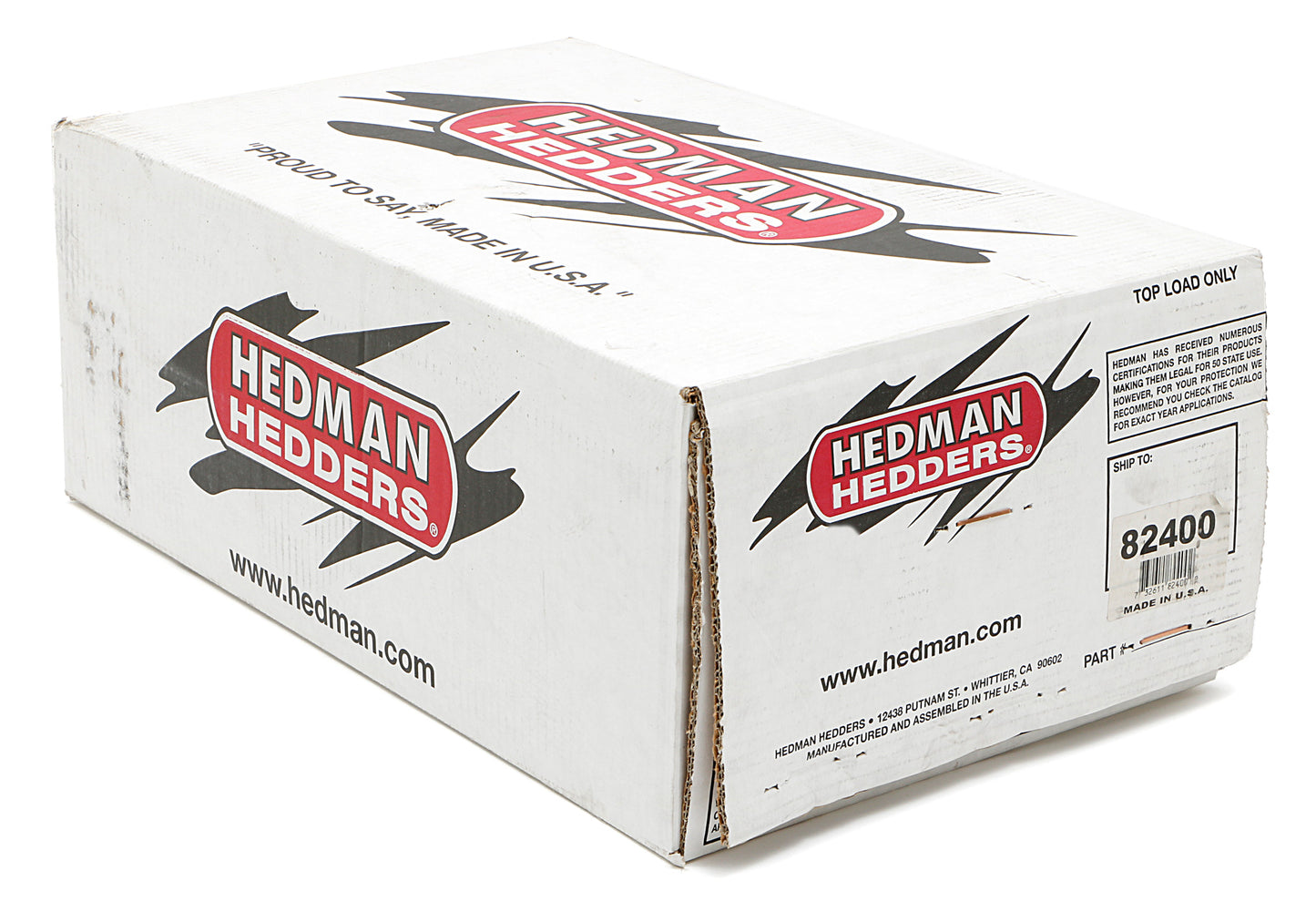 Hedman Hedders STAINLESS STEEL HEADERS; 1-1/2 IN. TUBE DIA.; 2-1/2 IN. COLL.; SHORTY DESIGN- UNCOATED 82400