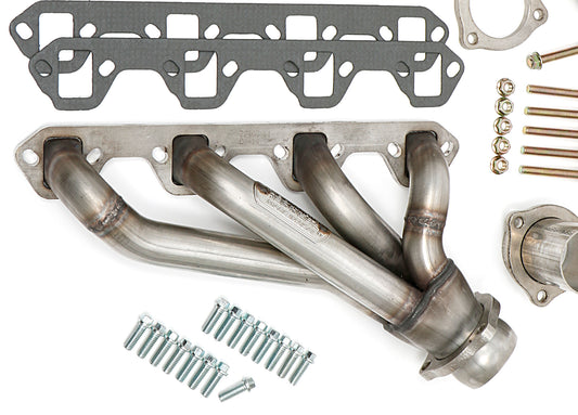 Hedman Hedders STAINLESS STEEL HEADERS; 1-1/2 IN. TUBE DIA.; 2-1/2 IN. COLL.; SHORTY DESIGN- UNCOATED 82400