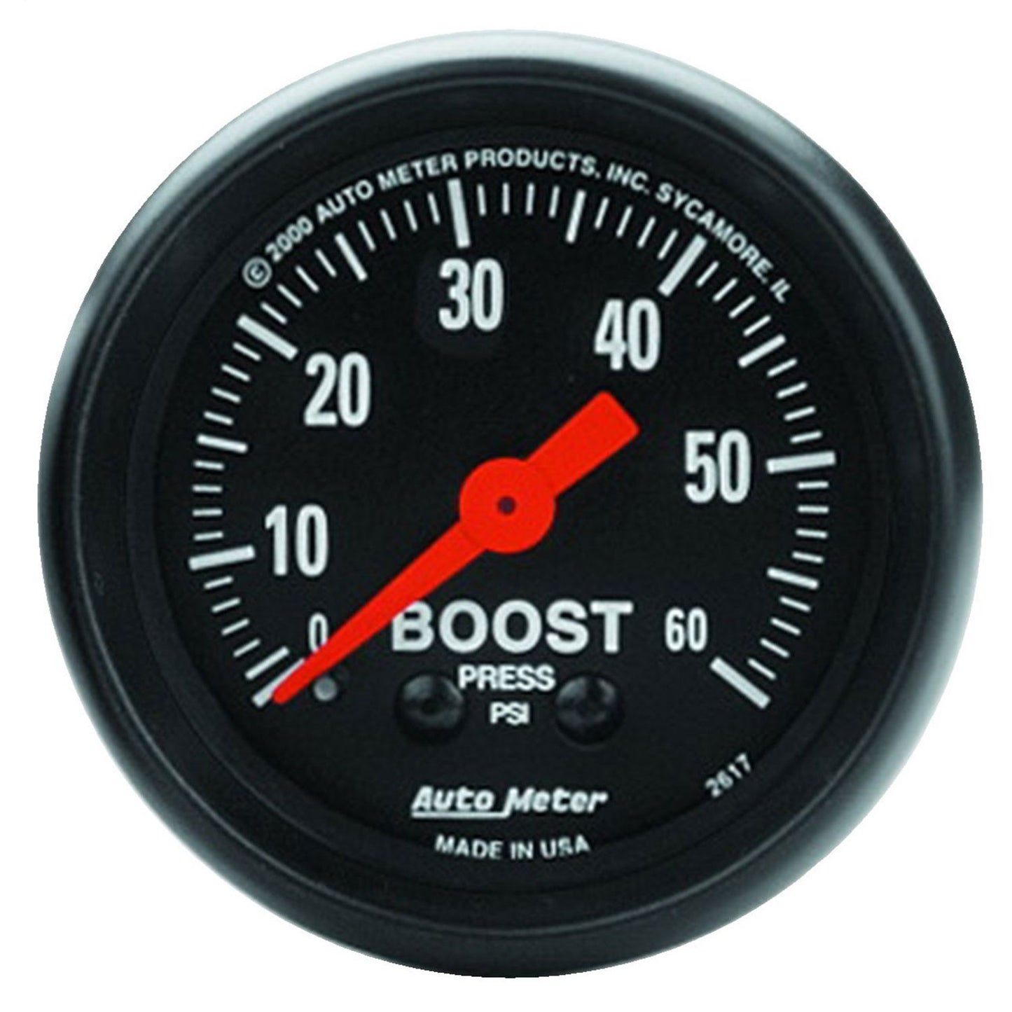 AutoMeter 2-1/16 in. BOOST 0-60 PSI Z-SERIES 2617