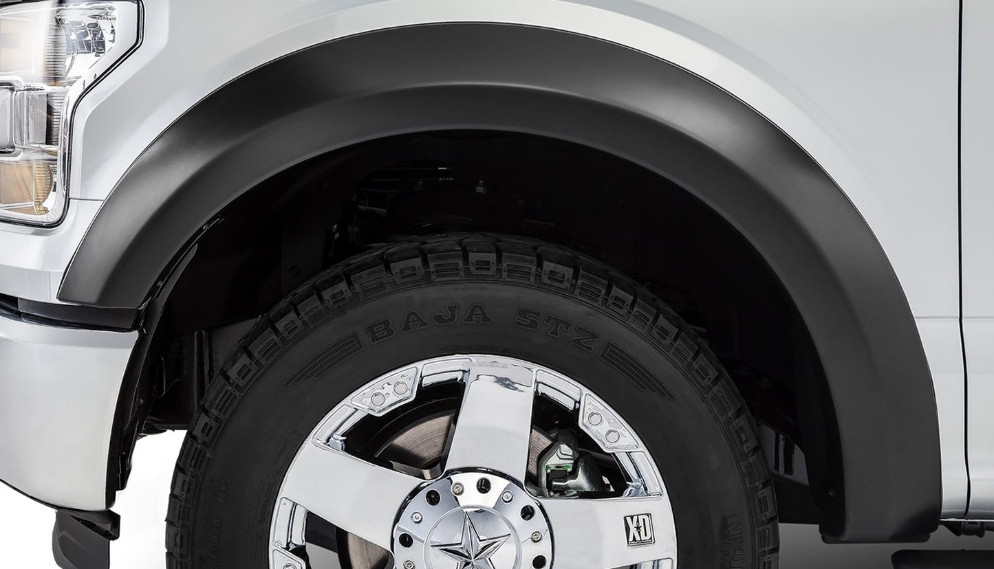 Stampede 8532-2 Black Trail Riderz Smooth Finish 4-Piece Fender Flare For 2015-2017 Ford F-150