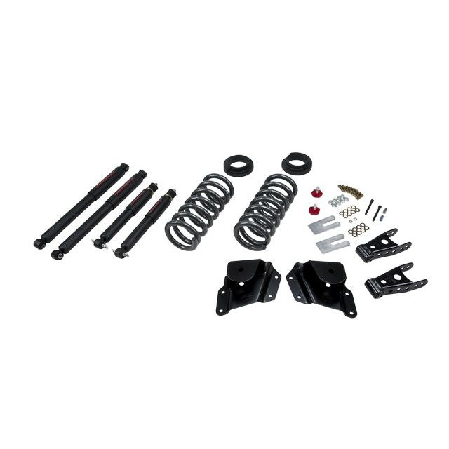 BELLTECH 663ND LOWERING KITS Front And Rear Complete Kit W/ Nitro Drop 2 Shocks 1999-2006 Chevrolet Silverado/Sierra (Std Cab) 2 in. or 3 in. F/3 in. R drop W/ Nitro Drop II Shocks