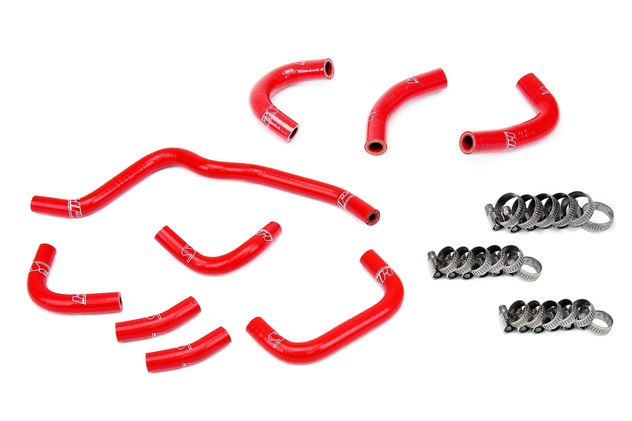 HPS Performance 3-ply Reinforced Silicone Upgraded Oil Cooler And Throttle Body Coolant Hoses 57-2079-RED
