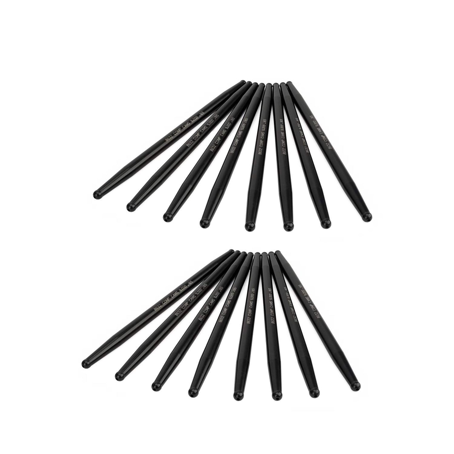 COMP Cams Straight 9.000" Long .165" Wall 7/16" Diameter Pushrod Set COMP-8632-16