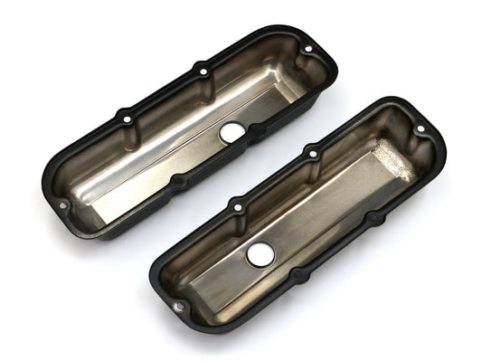 Trans-Dapt Performance Gm 2.8L V6 Asphalt Black Powder Coated Valve Covers 8694
