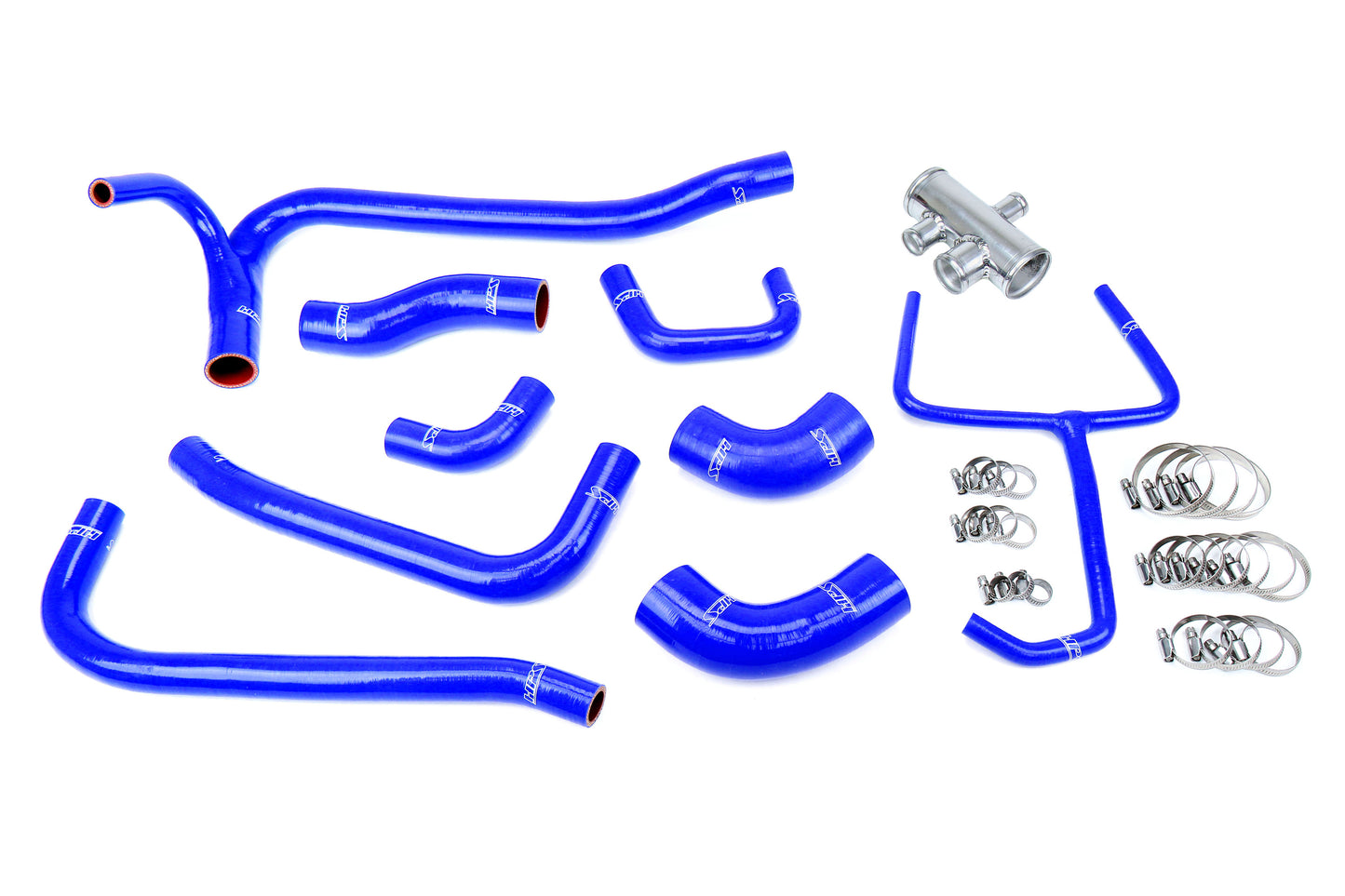HPS Performance 3-ply Reinforced Silicone Replaces Rubber Radiator Coolant Hoses 57-2069-BLUE