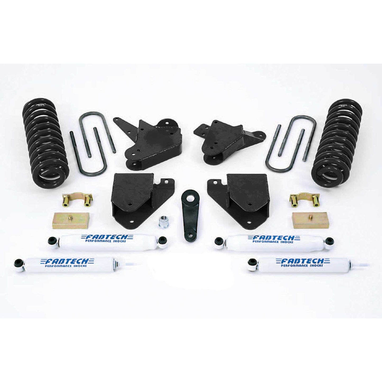 Fabtech 6" BASIC SYS W/PERF SHKS 01-04 FORD F250/350 2WD &00-05 EXCURSION 2WD W/7.3L DIE K2100