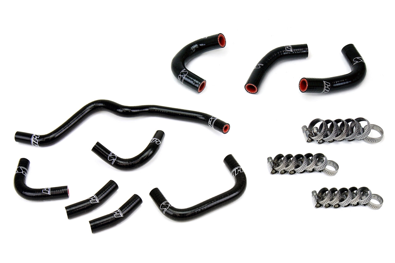 HPS Performance 3-ply Reinforced Silicone Upgraded Oil Cooler And Throttle Body Coolant Hoses 57-2079-BLK