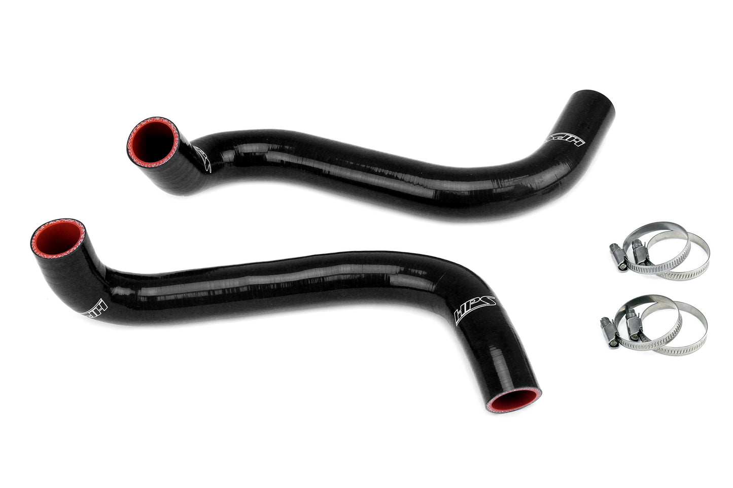 HPS Performance High Temp 3-ply Reinforced Silicone Replaces OEM Rubber Radiator Coolant Hoses 57-2011-BLK