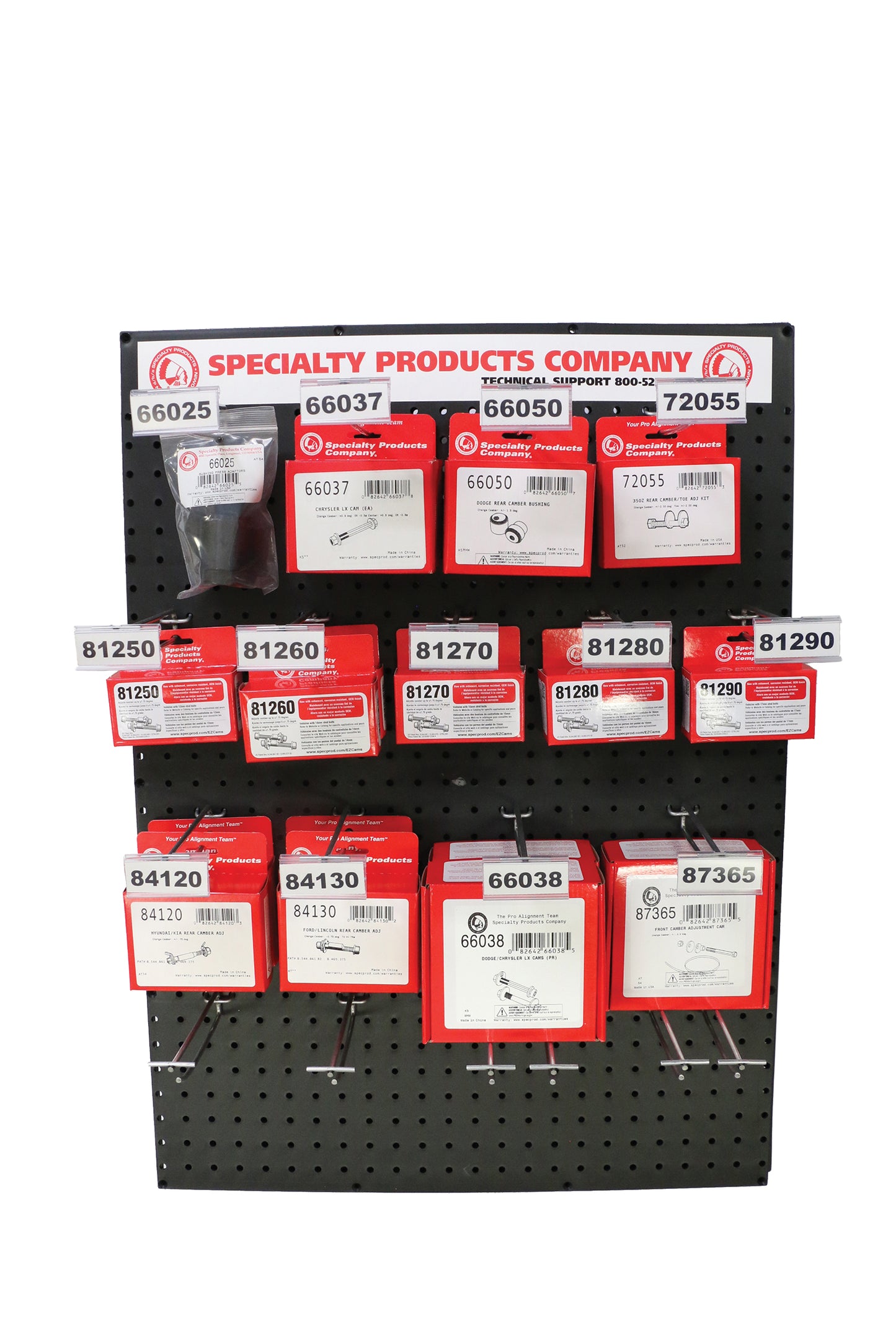 Specialty Products Company PASSENGER CAR ASSORTMENT BOARD