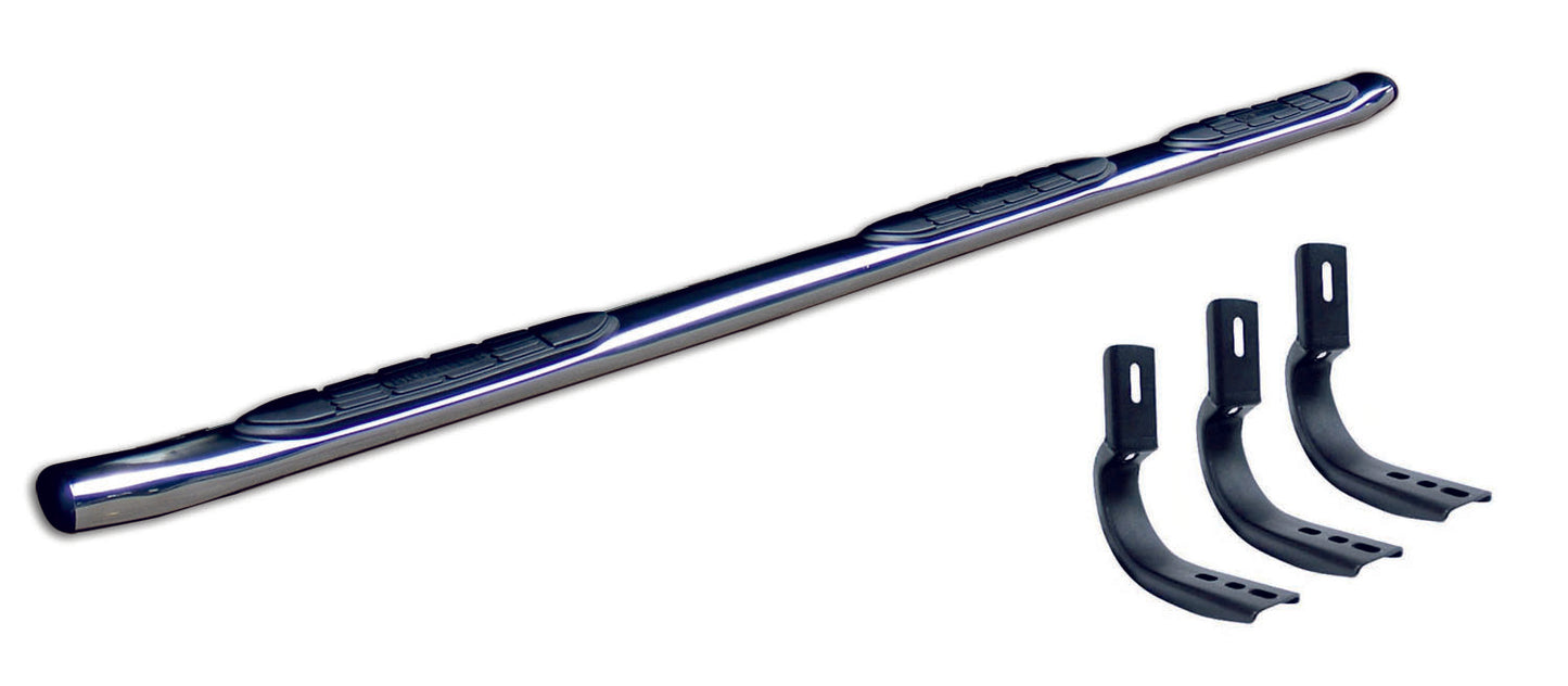 Go Rhino 641148PS 415 Side Steps With Mounting Bracket Kit Wheelto Wheel Polished Stainless Steel