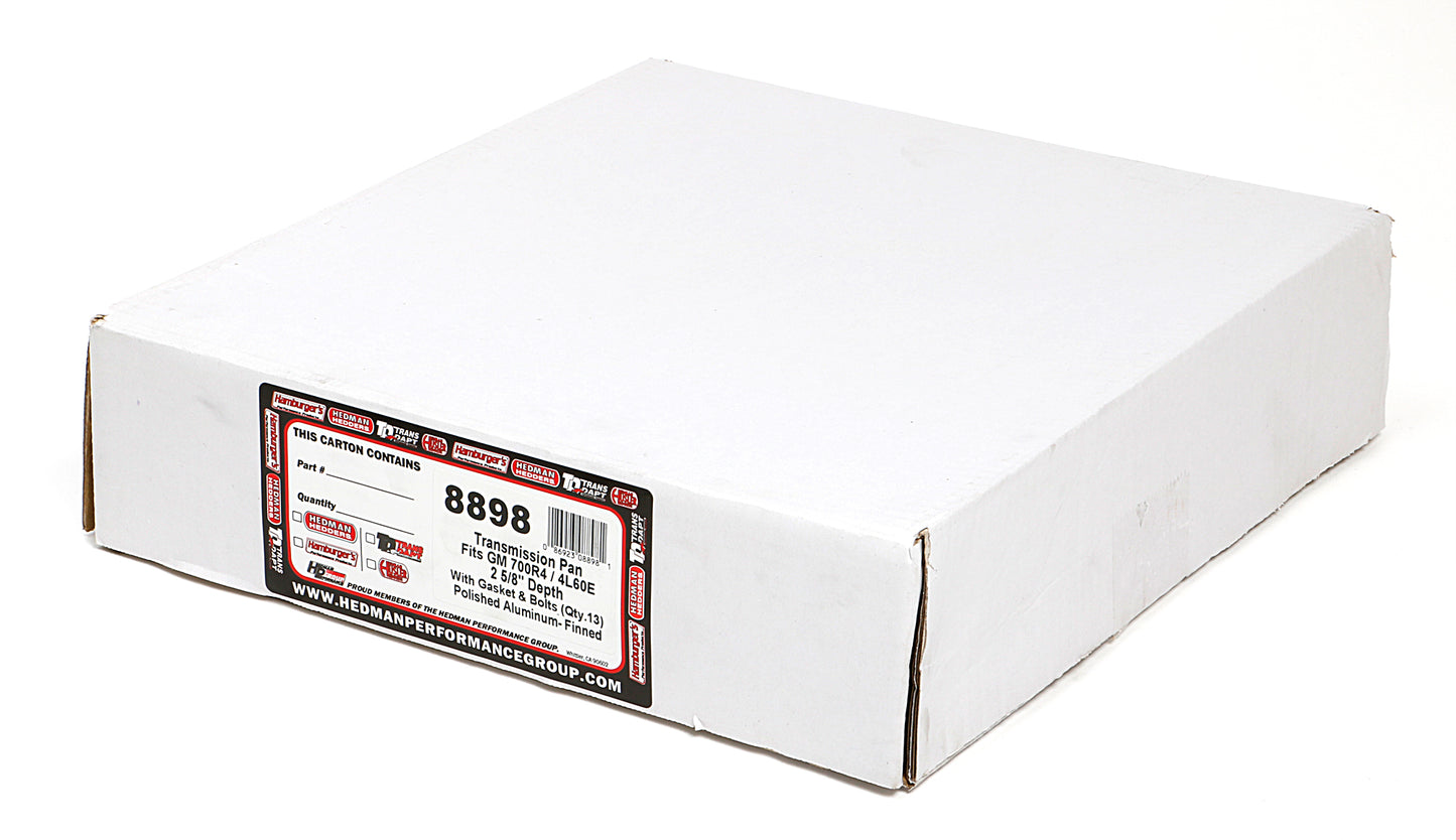 Trans-Dapt Performance 700R4 4L60E 4L65E Aluminum Transmission Pan -Stock Depth 8898