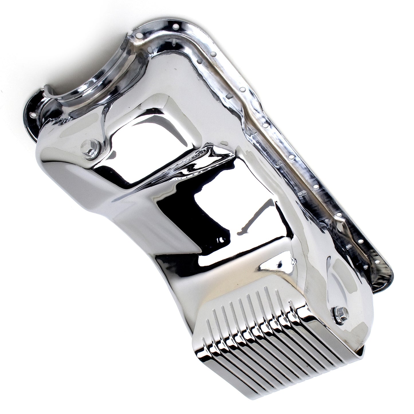 Trans-Dapt Performance 83-93 Ford 5.0L Fox-Body Slam-Guard Oil Pan; Factory Front Sump Cars Only- Chrome 8918