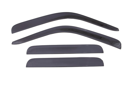 Auto Ventshade 894017 Low Profile Dark Smoke Ventvisor Side Window Deflector 4-Piece Set For 1999-2016 Ford F-250 F-350 To F-550 Super Duty With SuperCrew Cab
