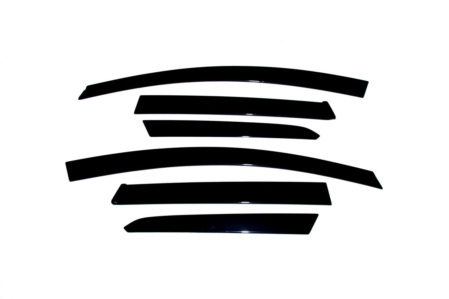 Auto Ventshade 896003 Low Profile Dark Smoke Ventvisor Side Window Deflector 6-Piece Set For 2006-2012 Toyota Rav4