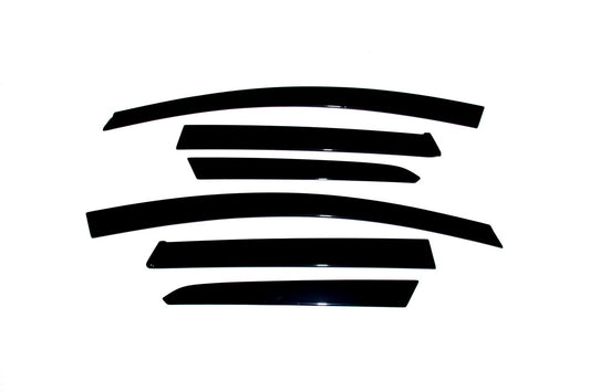 Auto Ventshade 896003 Low Profile Dark Smoke Ventvisor Side Window Deflector 6-Piece Set For 2006-2012 Toyota Rav4