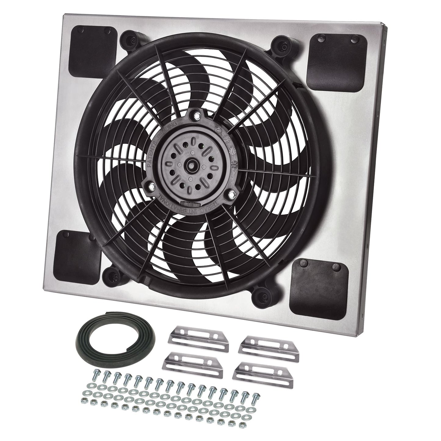 Derale Powerpack - High Output Single 14" Electric RAD Fan/Aluminum Shroud Kit 16817