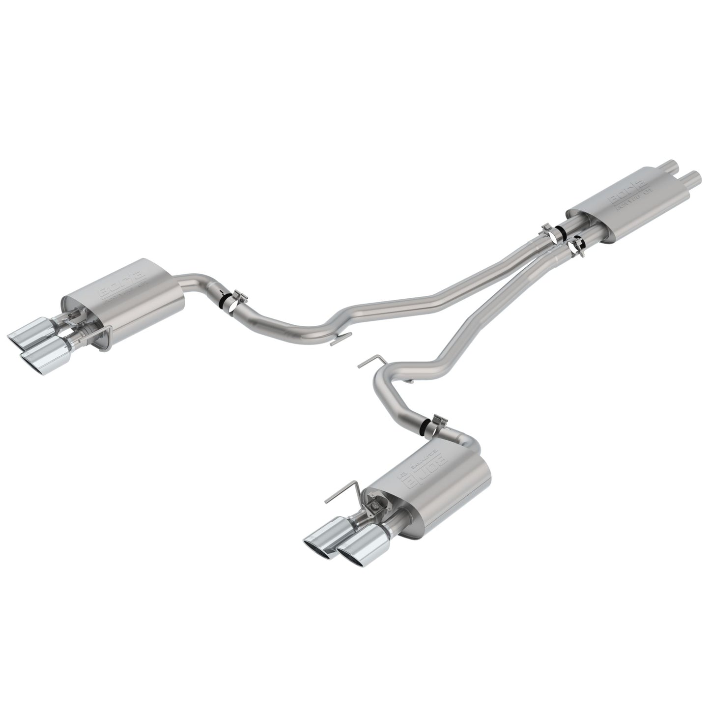 Borla 2018-2020 Ford Mustang GT Cat-Back Exhaust System ECE Approved Touring 1014045