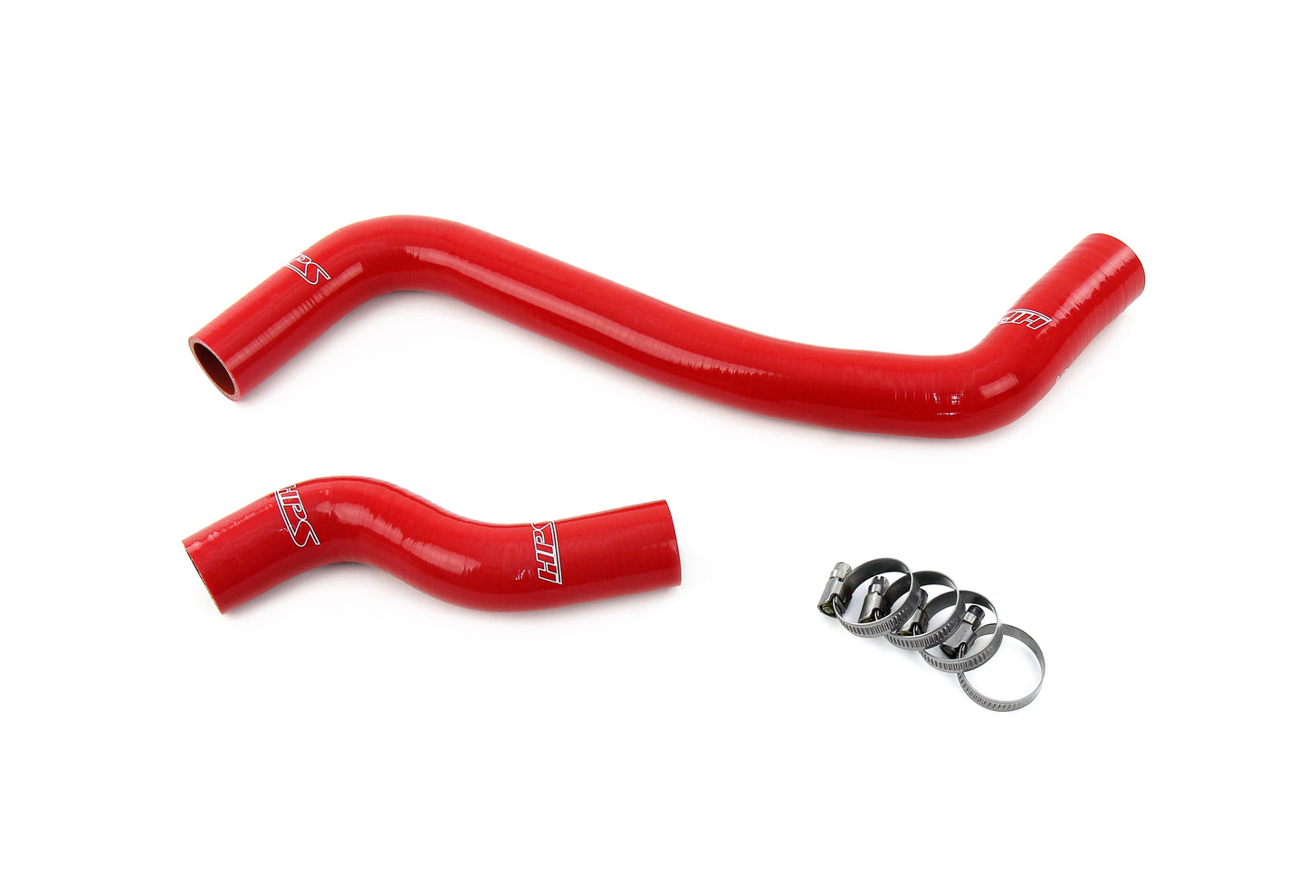 HPS Performance 3-ply Reinforced Silicone Replaces Rubber Radiator Coolant Hoses 57-2124-RED