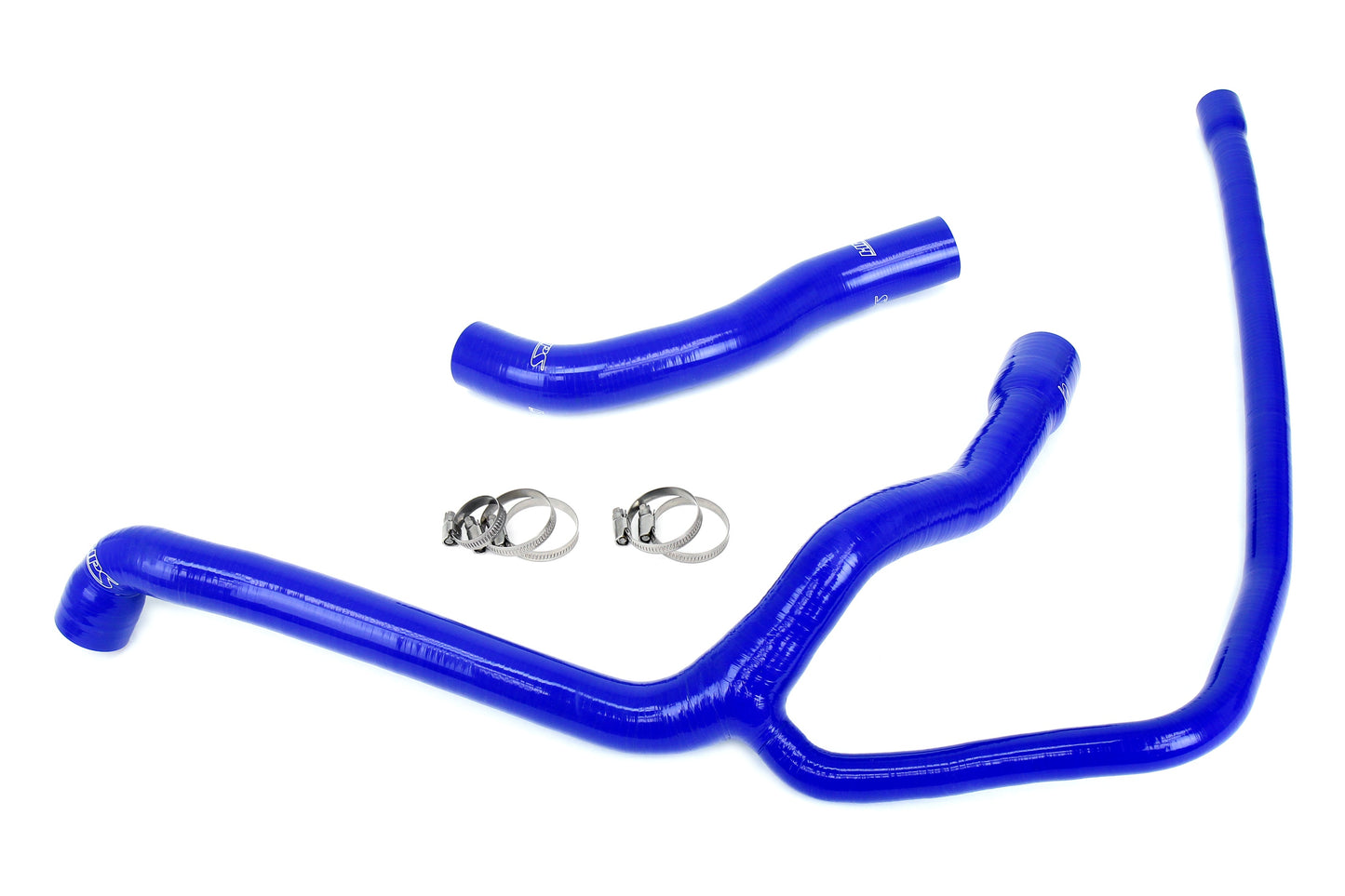 HPS Performance High Temp 3-ply Reinforced Silicone Replaces OEM Rubber Radiator Coolant Hoses 57-2042-BLUE
