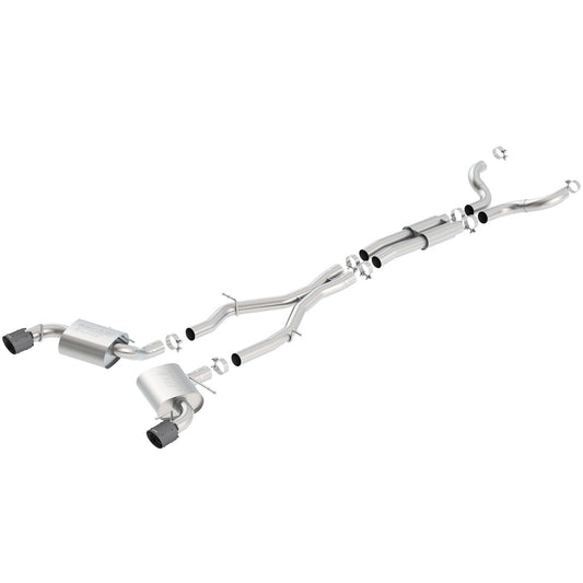 Borla 2016-2021 Chevrolet Camaro SS 3in With Single Tips Cat-Back Exhaust System S-Type 140689CFBA