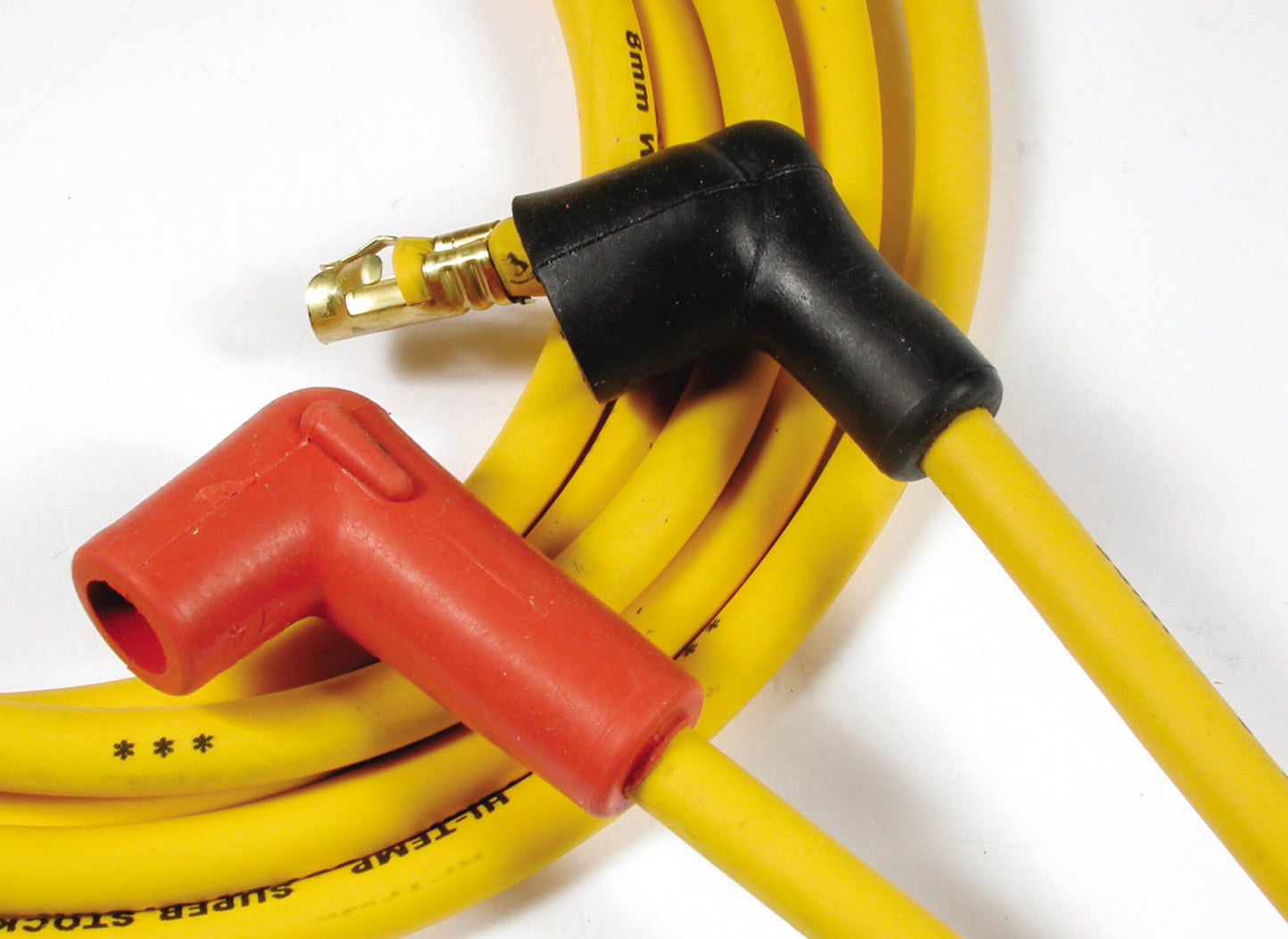 ACCEL Spark Plug Wire Set - Super Stock Graphite Core 8mm - Yellow 4072