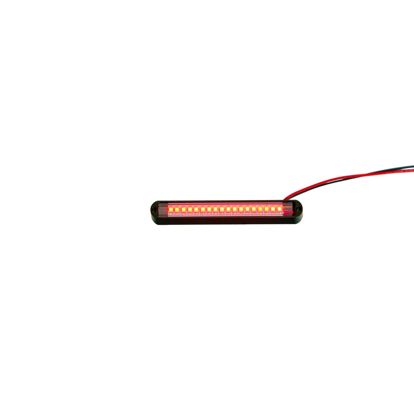 Lazer Star Lights BLACK BILLETLED 4" RED-BACK MOUNT LS544R-2