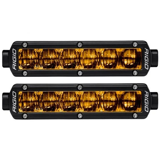 RIGID Industries SR-Series DOT/SAE J583 6 Inch Selective Yellow LED Fog Light Pair 906704