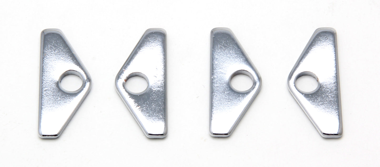 Trans-Dapt Performance 1-1/2 In. Wide Mini Valve Cover Retaining Tabs (Set Of 4)- Chrome 9067
