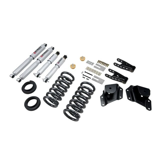 BELLTECH 664SP LOWERING KITS Front And Rear Complete Kit W/ Street Performance Shocks 1999-2006 Chevrolet Silverado/Sierra (Std Cab) 2 in. or 3 in. F/4 in. R drop W/ Street Performance Shocks
