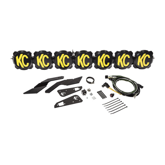 KC HiLiTES 45 in Pro6 Gravity LED -7-Light - Light Bar System - 140W Combo Beam - for 17-19 Can-Am Maverick X3 91334