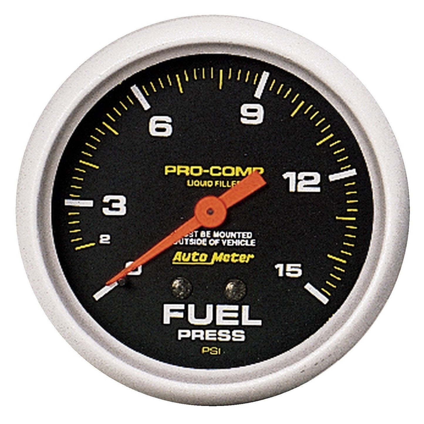 AutoMeter 2-5/8 in. FUEL PRESSURE 0-15 PSI LIQUID FILLED PRO-COMP 5411