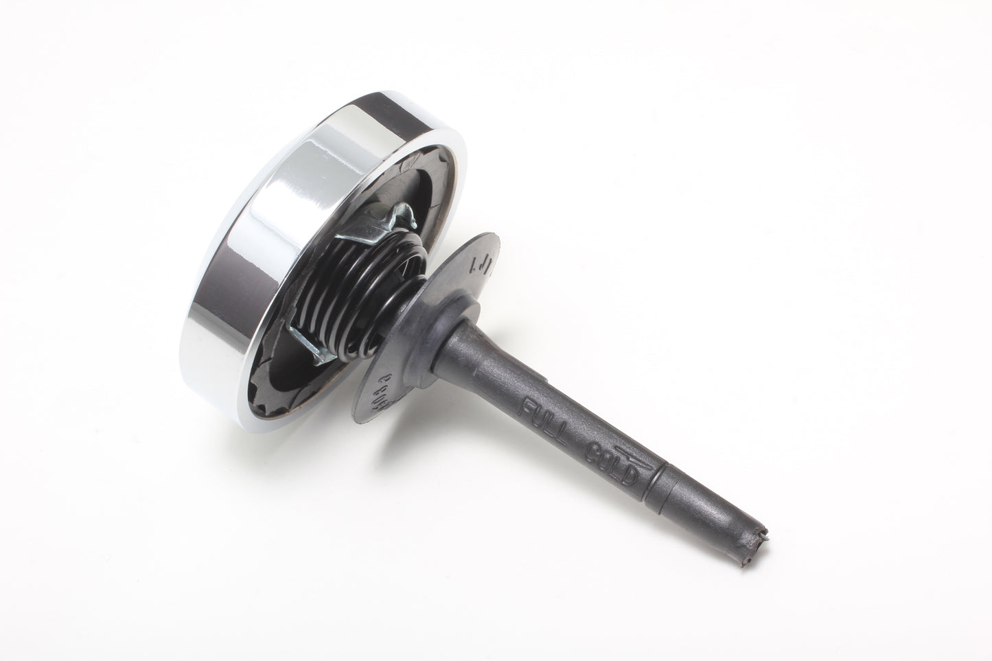 Trans-Dapt Performance Power Steering Pump Cap With Dipstick Gm A-Can Type Saginaw- Chrome 9253