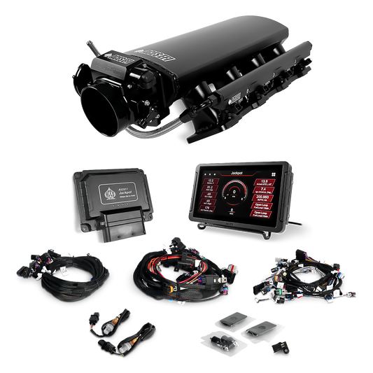 Aces Fuel Injection Jackpot LS & LS Pro EFI - LS1/LS2/LS6 Short Fabricated Intake Top End Kits AS20111-WK92-AM2024B