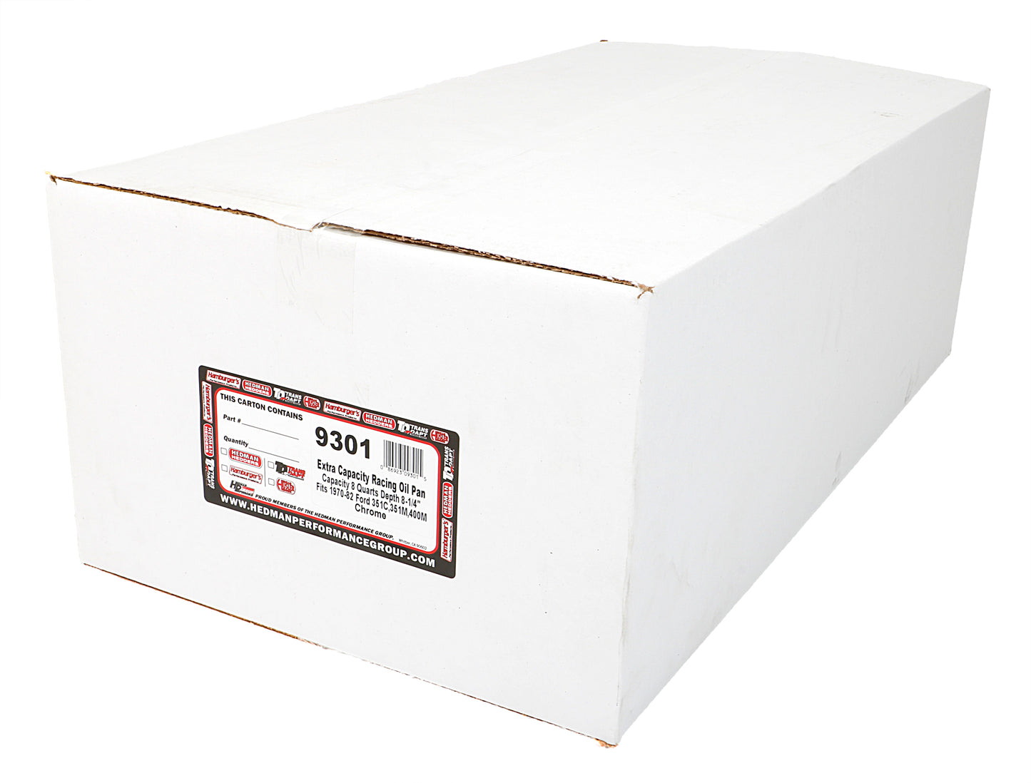 Trans-Dapt Performance Bb Ford Oil Pan 1970-1982 351C 351M 400 8Qt Front Sump Chrome 9301